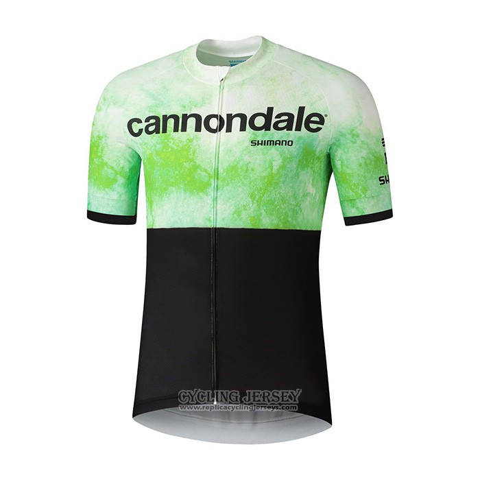 2021 Cycling Jersey Cannondale Black Green Short Sleeve And Bib Short